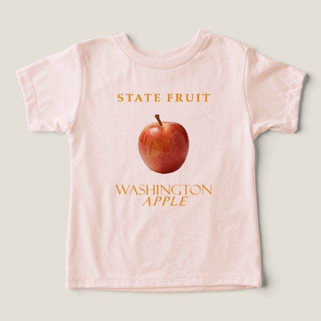 Washington Territory Fruit the Apple T Shirt (Design Framsida)