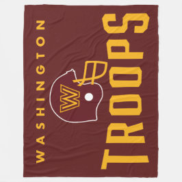 Washington Troops Football Flanblanka Fleecefilt