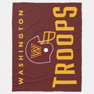 Washington Troops Football Flanblanka Fleecefilt