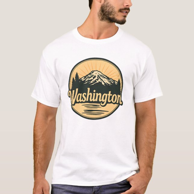 Washington Tshirt V01 T Shirt (Framsida)