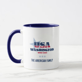 Washington USA 1889 Personlig Mugg