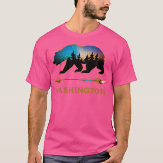 Washington USA Black Bear Hiking Trails Camping So T Shirt