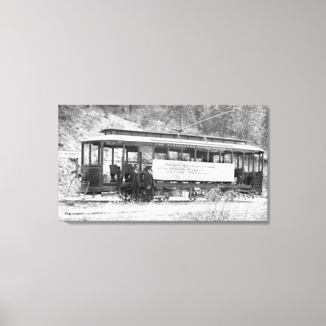Washington Vatten Power Co. Trolly Canvastryck (Framsida)