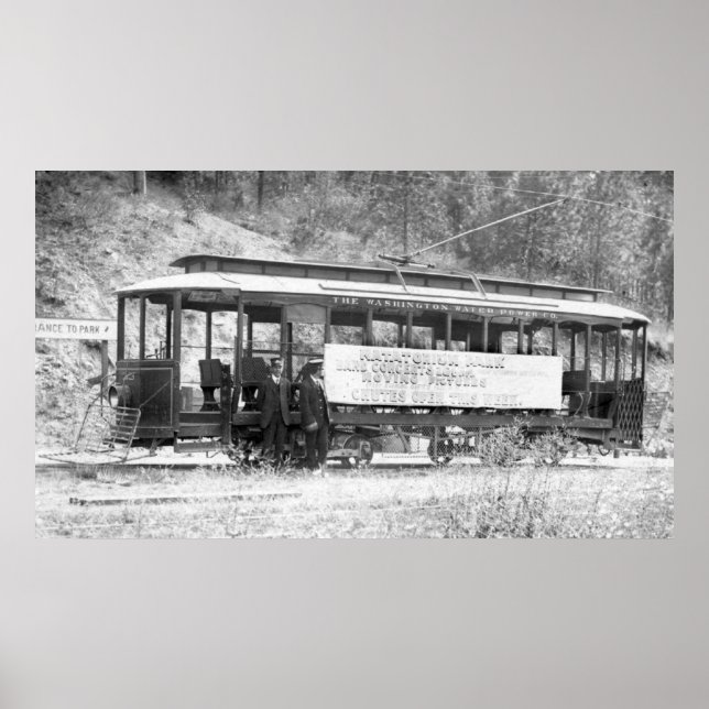 Washington Vatten Power Co. Trolly Poster (Framsidan)
