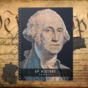 Washington Vintage Art Anpassningsbar Back to scho Anteckningsbok