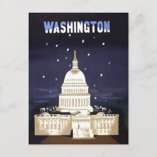 Washington Vintage resor Vykort