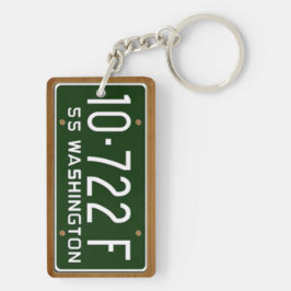Washington vintageregistreringsskylt 1955 Keychain