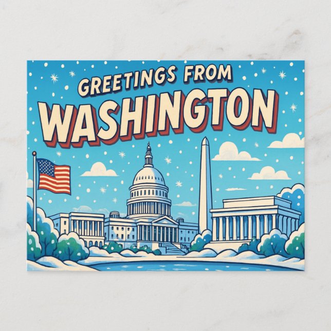 WASHINGTON vykort (Framsida)