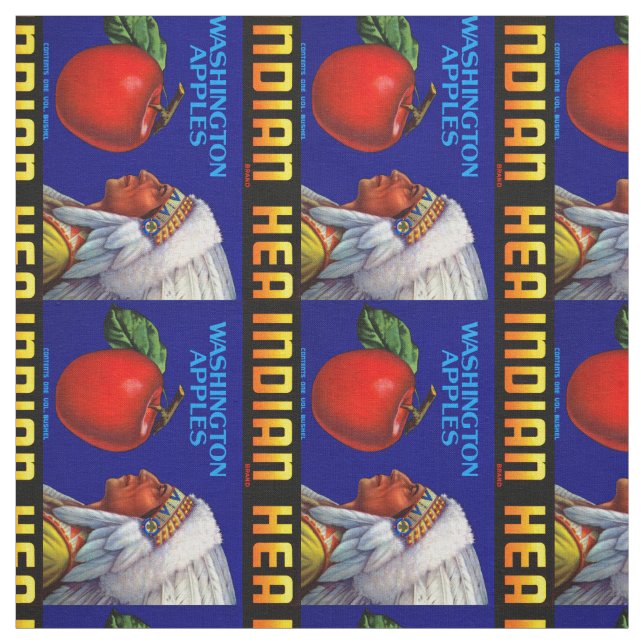 Washingtonäpplen med indisk huvud tyg (Provkarta)