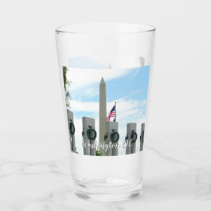 Washingtonmonumentet och WWII-minnesmärket i DC Glaskopp