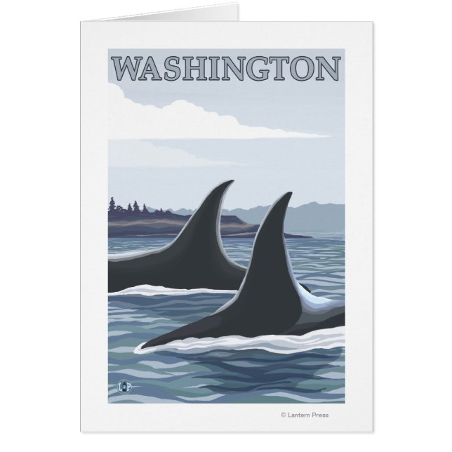 WashingtonOrca Fins Hälsningskort (Framsidan)