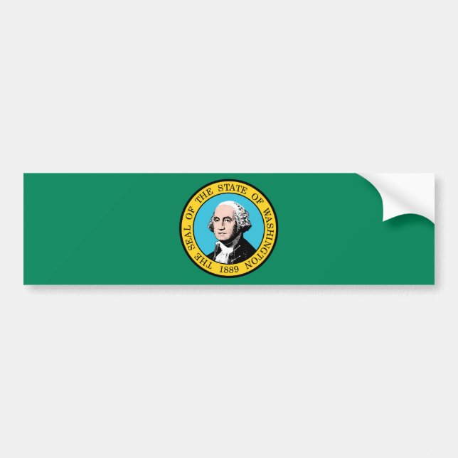 Washingtons delstatsflagga bildekal (Framsidan)