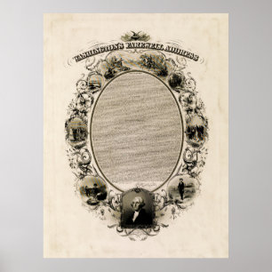Washington's Farewell Adress (1856) Poster
