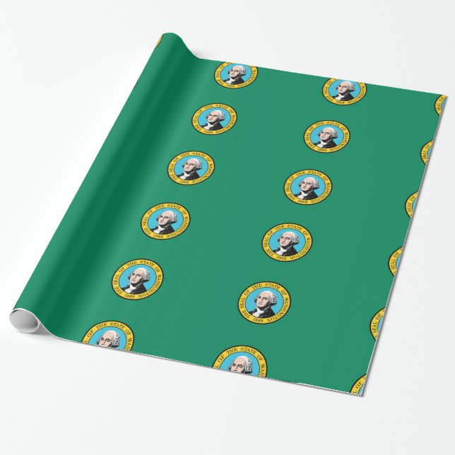Washingtons flagga presentpapper (Utrullad)