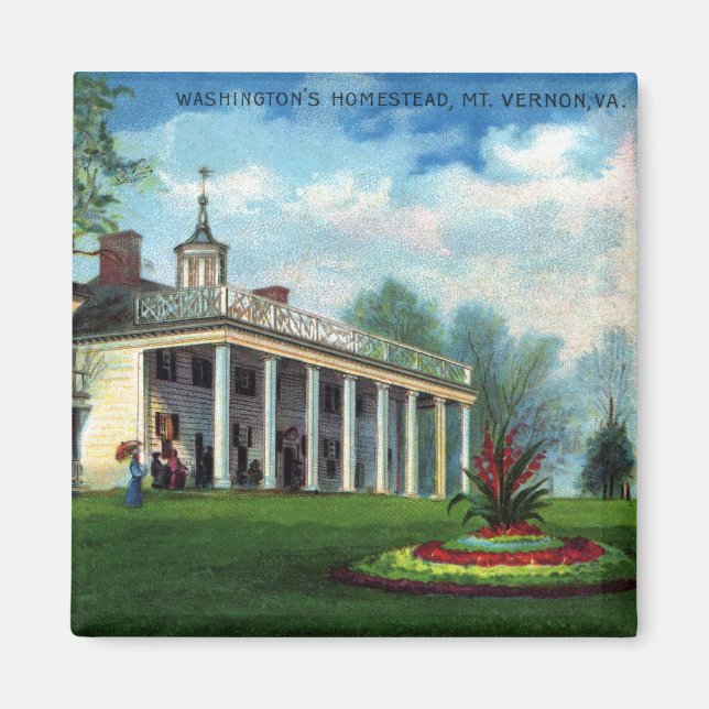 Washington's Homestead Mt. Vernon, VA Magnet (Framsidan)