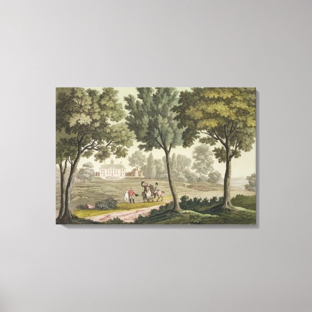 Washingtons hus på berget Vernon, från Le Costu Canvastryck (Framsida)