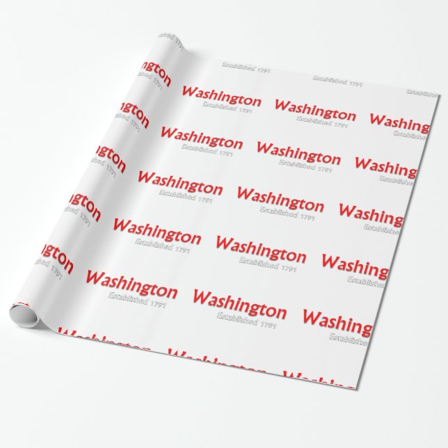 Washingtons Pappra utrensning Presentpapper (Utrullad)