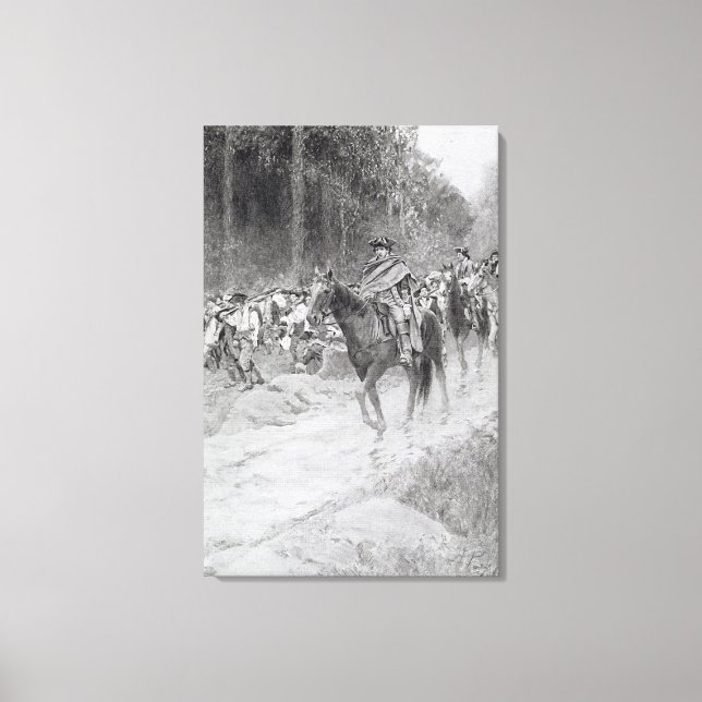 Washingtons reat från Underbara Meadows Canvastryck (Framsida)