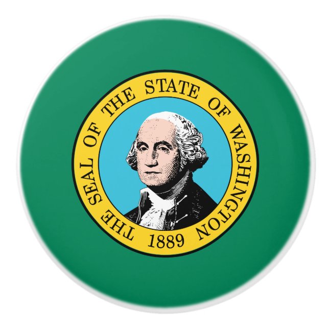 Washingtons statsflagga knopp (Framsidan)
