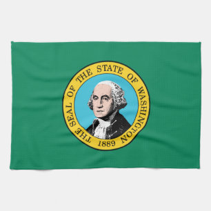 Washingtons statsflagga kökshandduk