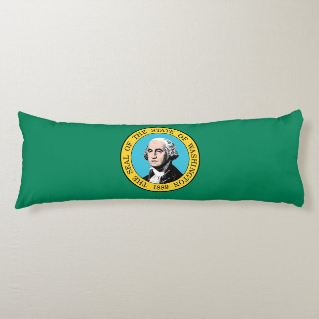 Washingtons statsflagga kroppskudde (Framsidan)