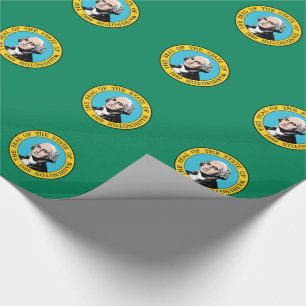 Washingtons statsflagga presentpapper