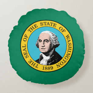 Washingtons statsflagga rund kudde