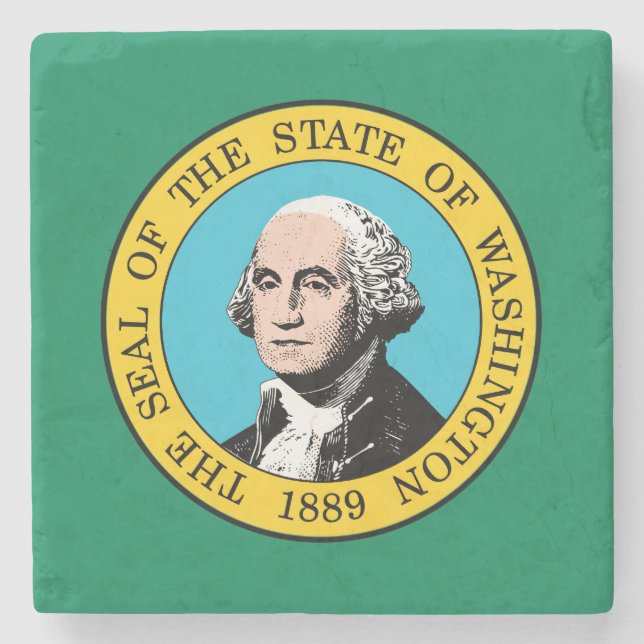 Washingtons statsflagga stenunderlägg (Framsidan)