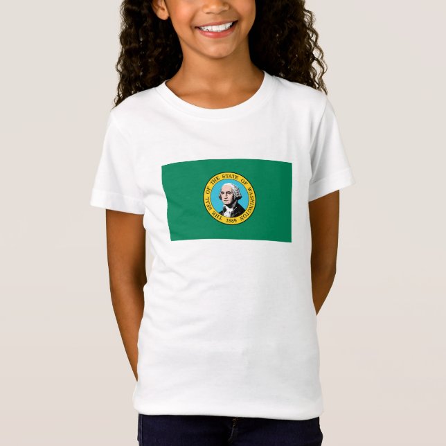 Washingtons statsflagga t shirt (Framsida)