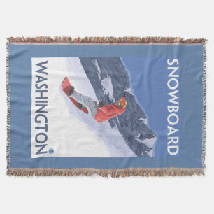 WashingtonSnowboarding vintage resoraffisch Filt