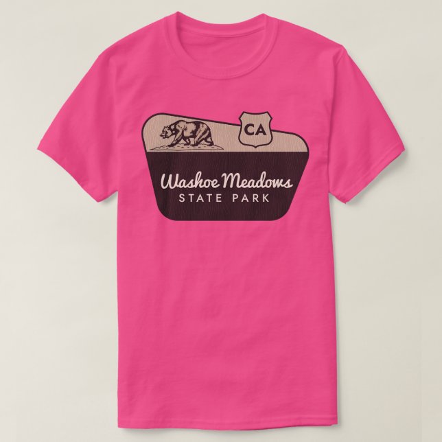Washoe Meadows State Park California Välkomsttecke T Shirt (Design framsida)