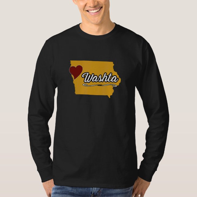 WASHTA IOWA IA USA  Cute Souvenir Merch  US City S T Shirt (Framsida)
