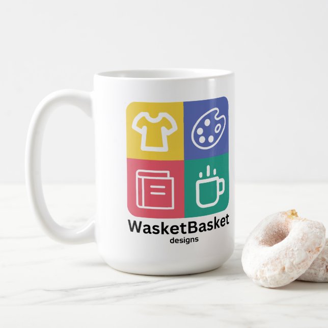 WasketBasket Utformning av kaffe Mugg (Med munk)