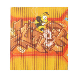 Wasp Graffiti Wall Anteckningsblock