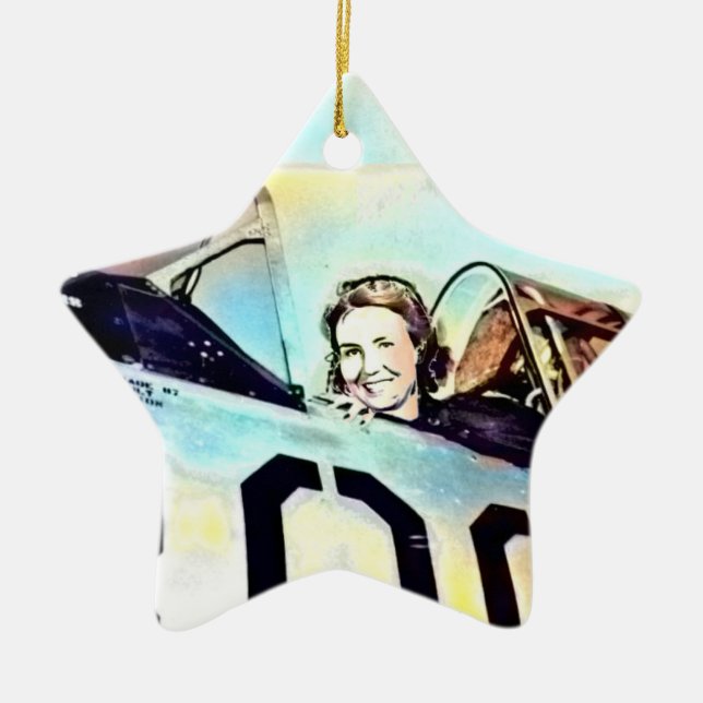 WASP Kvinnlig Lufttjänst Pilot Ornament (Framsidan)