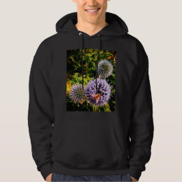 Wasp på blåa blommor hoodie
