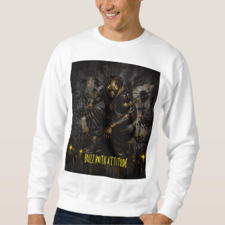 Wasp Riot Streetwear Warrior Grafisk T-Shirt Lång Ärmad Tröja