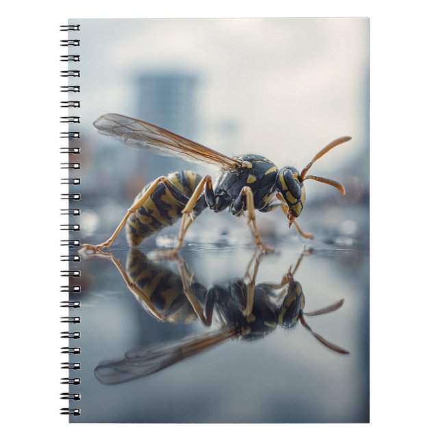 Wasp Skyline Reflection Notebook Anteckningsbok (Framsidan)