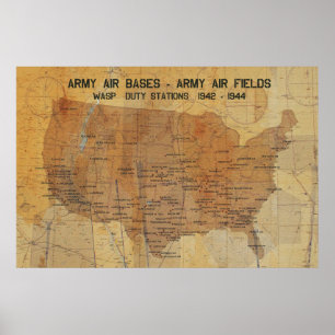WASP TULLY STATION, 1942-1944 36'x24' Poster
