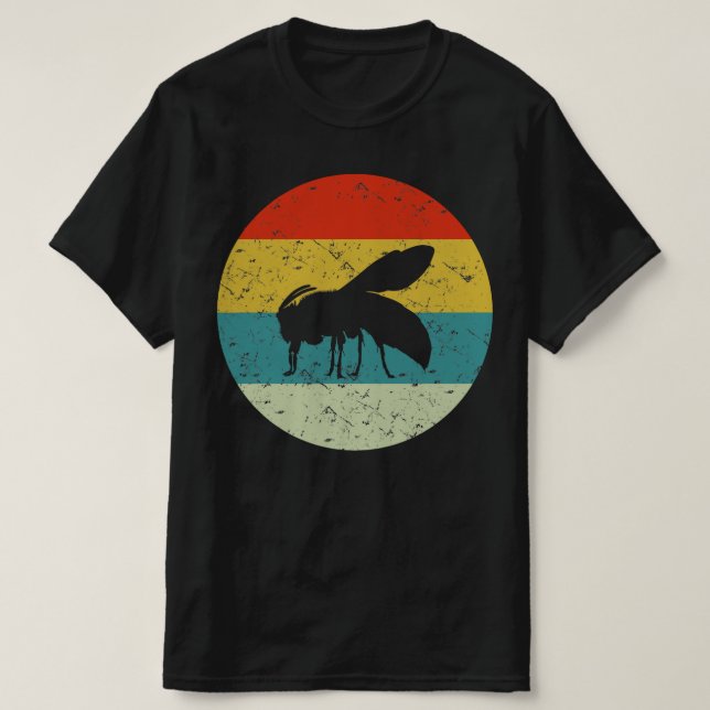 Wasp-vintage silhouette 70s t shirt (Design framsida)