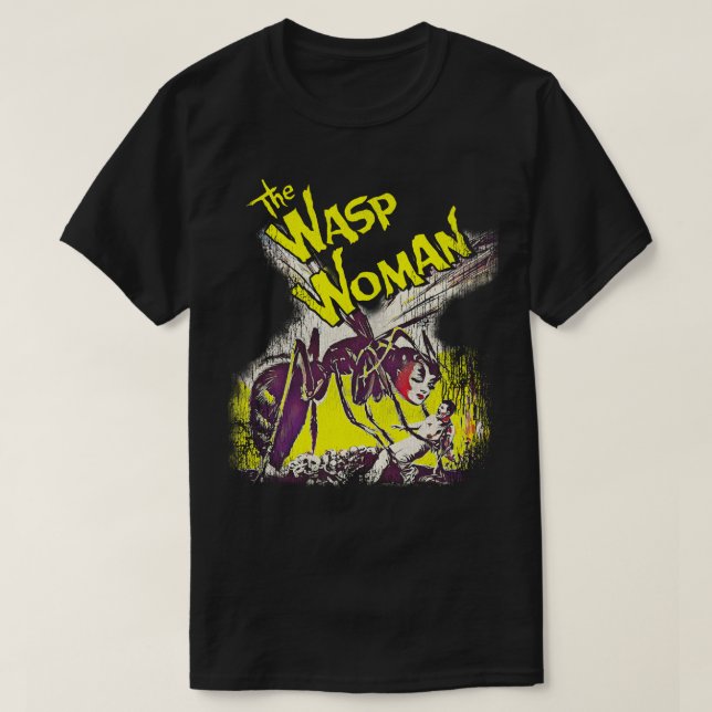 Wasp Woman Horror Classic-filmen T Shirt (Design framsida)