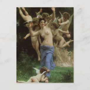 Wasp's Nest av William Adolphe Bouguereau Vykort
