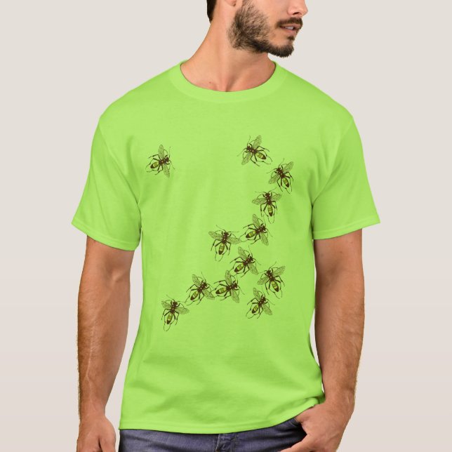 Waspsvärm T-shirt (Framsida)