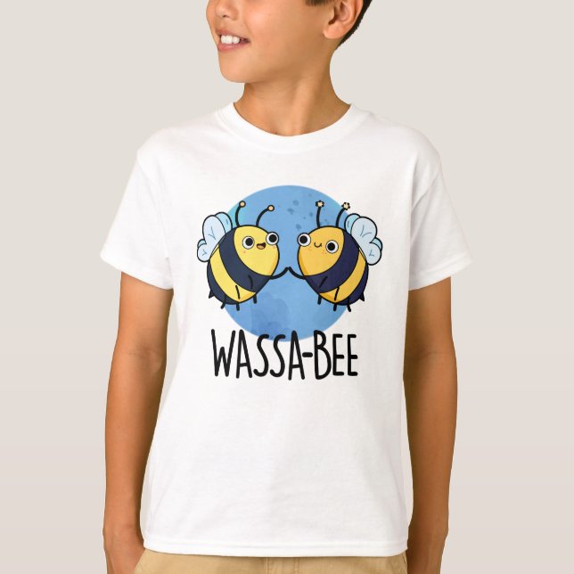Wassabee Funny Wasabi Bee Pun T Shirt (Framsida)