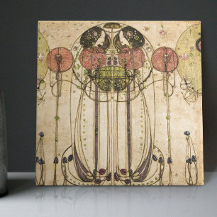 Wassail Mackintosh Art Deco Wall Decor 2/3 Kakelplatta