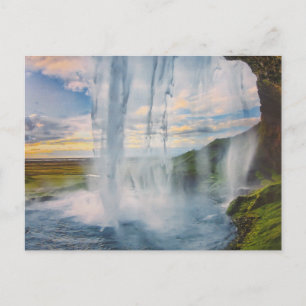 Wasserfall på ön Postkarte Vykort