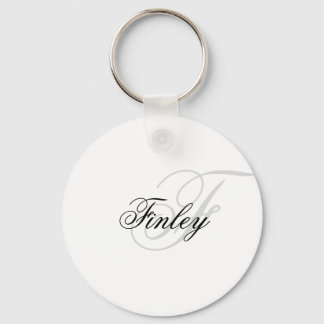 Wassermark-minimalistiskt monogram-skript nyckelring