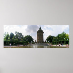 Wassertraum Mannheim, Tyskland Poster