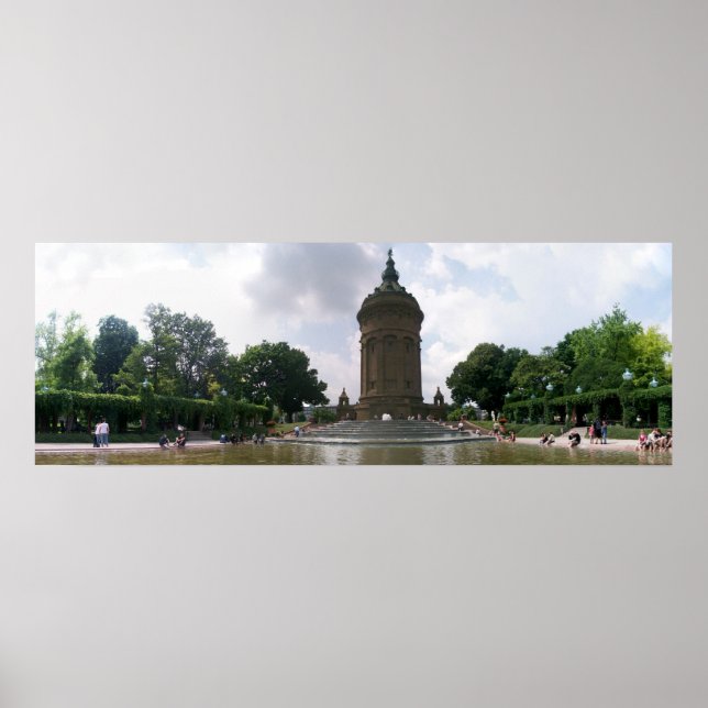 Wassertraum Mannheim, Tyskland Poster (Framsidan)