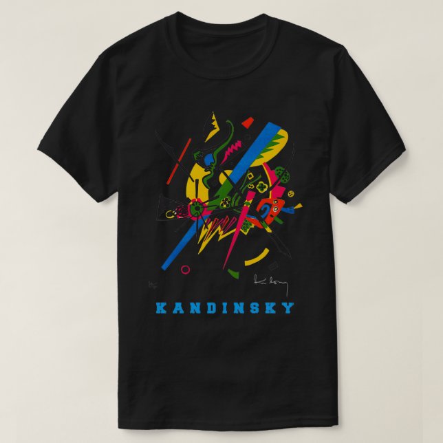 Wassily Kandinsky Abstrakt Art Small Worlds 1  T Shirt (Design framsida)